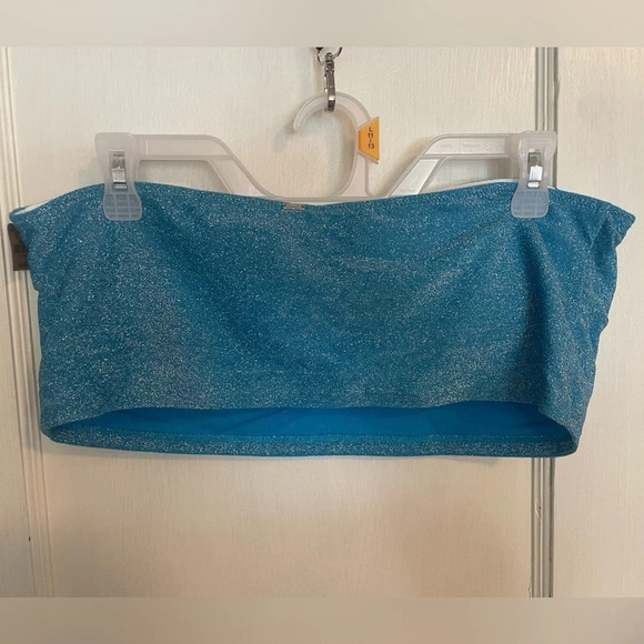 PINK Shimmer Bandeau Bikini Top - Picture 4 of 8